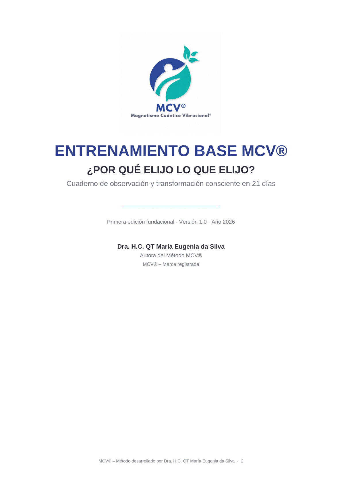 Portada de Entrenamiento Base MCV